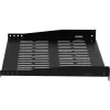 EFB Elektronik estante fijo para rack de 19 inch 1U, 350 mm de profundidad, carga de 10 kg, negro RAL 9005