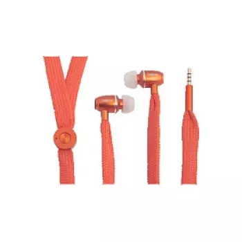LogiLink auriculares estéreo in-ear con micrófono, jack de 3,5 mm, naranja