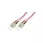 LogiLink cable de red de fibra óptica multimodo OM4 SC/SC dúplex, 3,0 m, LSZH violeta