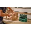 BOSCH juego mixto de 39 destornilladores con soporte, verde/negro