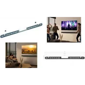 LogiLink soporte de pared para altavoz para Sonos Arc y Sonos Arc Ultra, negro