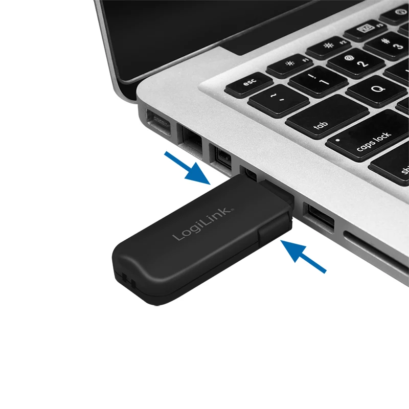 LogiLink AU0054 bloqueador de puerto USB-A con 1 llave y 4 bloqueos, versión de viaje, negro