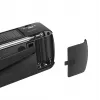 LogiLink radio de manivela Dynamo con panel solar, AM/FM, función de carga USB-C, linterna LED, alarma SOS, powerbank, negro