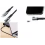 LogiLink USB 3.2 Gen 2 Cable acodado de USB-C a USB-C, 10 Gbps, 100W, 4K, 1 m, negro/gris
