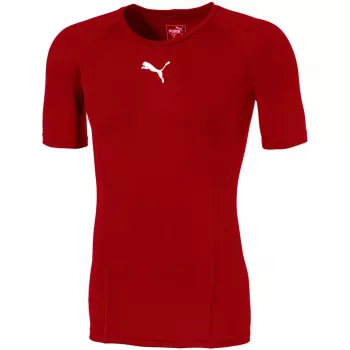 Puma LIGA Baselayer camiseta de manga corta hombre rojo 655918 01 XL