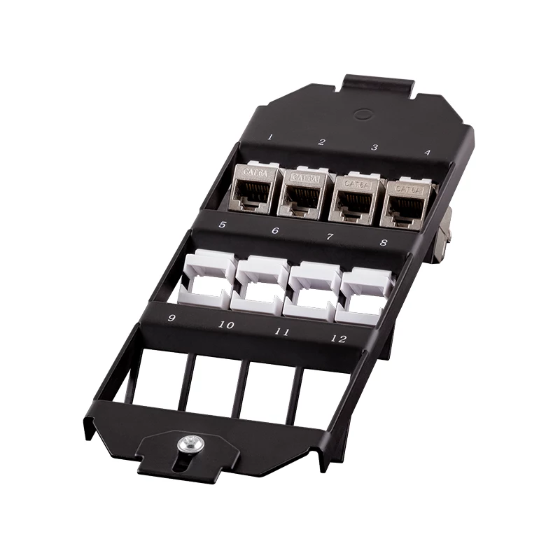 LOGILINK inserto para caja de suelo keystone para 3 x 4 módulos keystone, negro