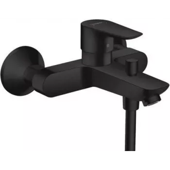 HG Talis E mezclador monomando de bañera de pared negro mate