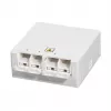 LOGILINK FTTH Roseta de terminación FB1007, 4 puertos, montaje en pared o carril DIN, blanca