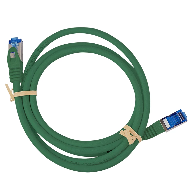 LogiLink Cat.6A S/FTP Cable de parcheo, CCA, verde, 10 m, EconLine