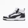 Puma Rebound V6 Mid zapatillas de niños blanco negro 393831 01 talla 38