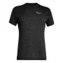 Salewa Puez Melange Dry Camiseta de manga corta para hombre Black Out Melange Talla M