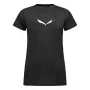 Salewa Camiseta Solid Dry para mujer Black Out Talla L
