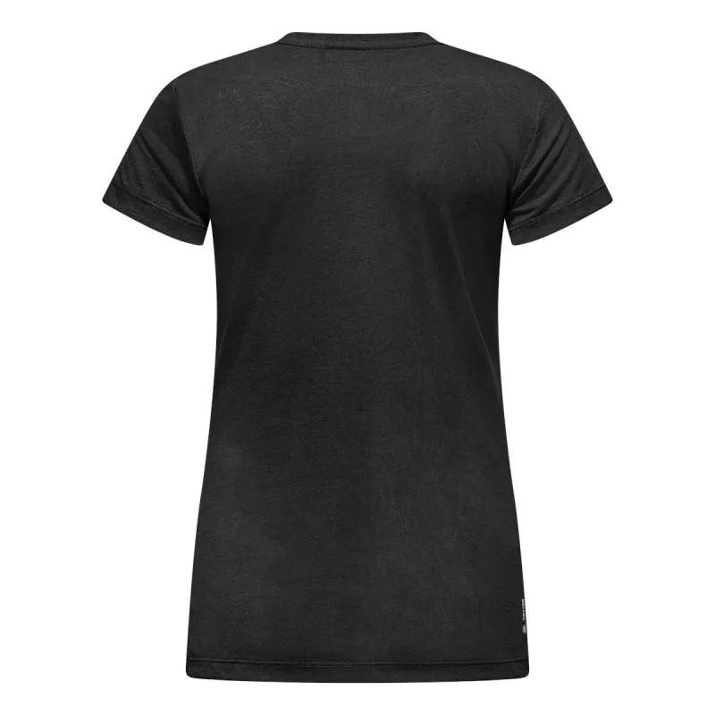 Salewa Camiseta Solid Dry para mujer Black Out Talla L