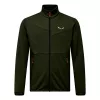 Salewa hombre Puez Cammino forro polar con capucha y cremallera completa, verde oliva oscuro, talla XL