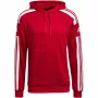 adidas Squadra 21 sudadera con capucha Team Power Red/blanco hombre talla S