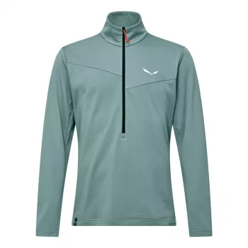 Salewa Puez Cammino Polarlite forro polar con media cremallera para hombre, Willow, S