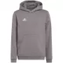 adidas Entrada 22 sudadera con capucha gris medio jaspeado niños 128 cm