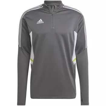adidas Condivo 22 sudadera de entrenamiento hombre 1/2 cremallera Grey Two/blanco HD2312