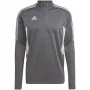 adidas Condivo 22 sudadera de entrenamiento hombre 1/2 cremallera gris/blanco HD2312