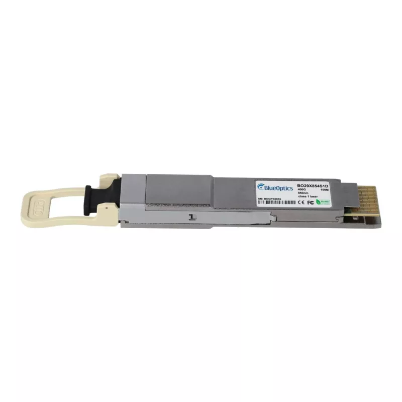 BlueOptics QSFP-DD 400GBASE-DR4 Transceptor, MPO-12, 1310nm, 500m SMF, compatible con Finisar FTCD8613E2PCM