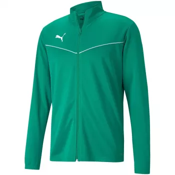 PUMA teamRISE Chaqueta de entrenamiento de poliéster Verde 657392 05 S - Chaqueta de fútbol para Hombre con cremallera completa