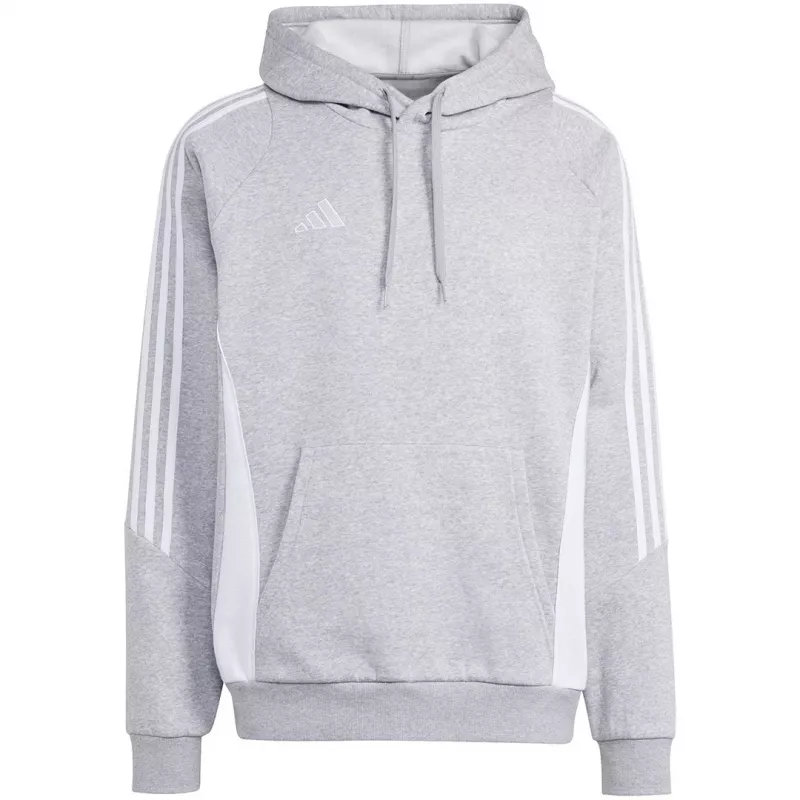 adidas Tiro 24 sudadera con capucha gris jaspeado