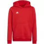 adidas Entrada 22 sudadera con capucha niños roja sudadera 116