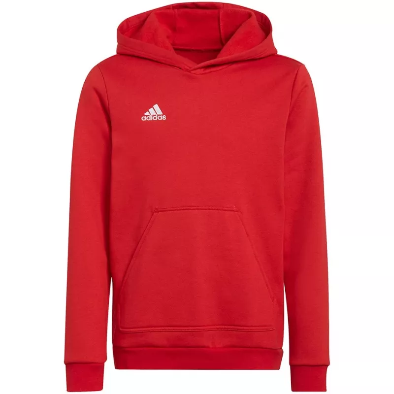 adidas Entrada 22 sudadera con capucha niños roja sudadera 116