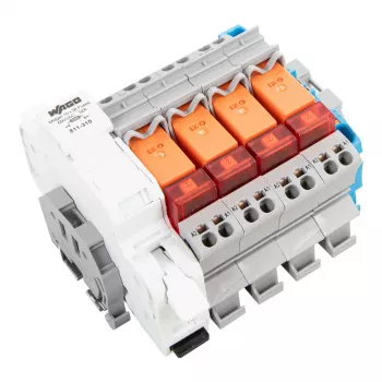 WAGO 821-507 Módulo de relé de interfaz, 24 V DC, 1 conmutador, Push-in CAGE CLAMP, conforme a Westnetz