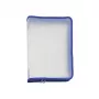 FolderSys A4 bolsa porta documentos transparente de PVC con cremallera y costuras reforzadas, resistente a las salpicaduras, apertura superior, reutilizable