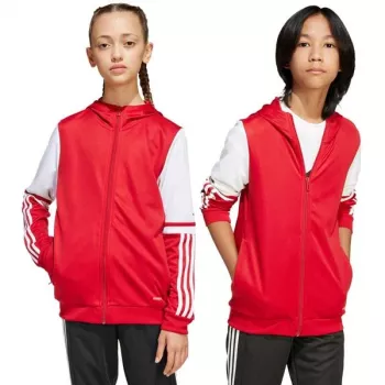 adidas Sudadera con capucha Squadra 25 niños Team Power Red/Blanco 164 cm