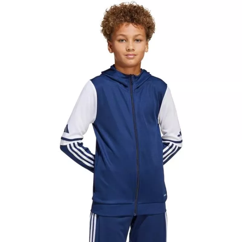 adidas Sudadera con capucha Squadra 25 niños Team Navy Blue/Blanco talla 152