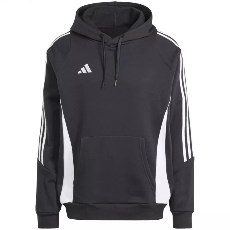 adidas Tiro 24 Sudadera con capucha para hombre Sudadera con capucha de fútbol Negro
