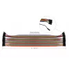 Kabelmeister Set de cables jumper de 40 pines, 3 cintas (macho-macho, hembra-hembra, macho-hembra), 20 cm, 24 AWG, colores del arcoíris, para Arduino, Raspberry Pi, breadboard
