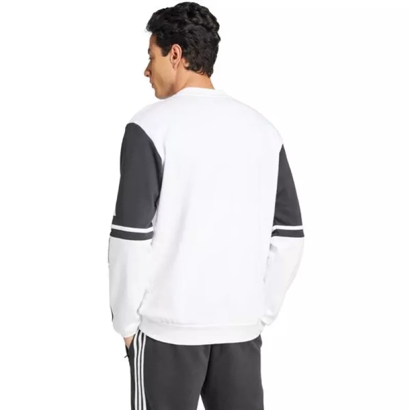 adidas Squadra 25 Sweat Crew sudadera hombre blanco/negro talla S