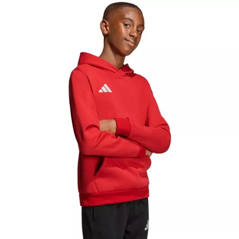 adidas Entrada 26 sudadera con capucha niños rojo 140cm