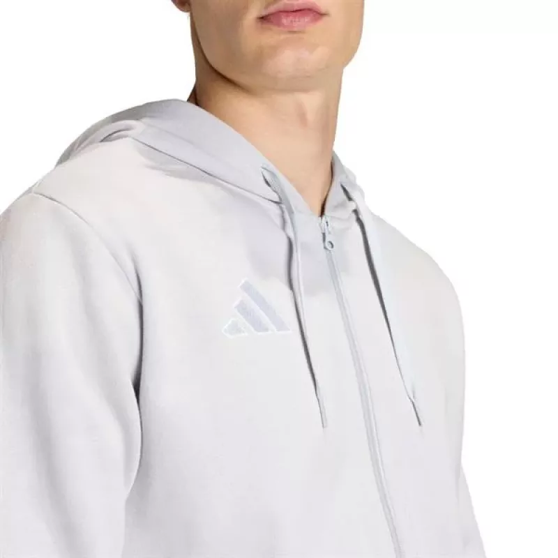 adidas Entrada 26 sudadera con capucha y cremallera completa hombre gris 2XL
