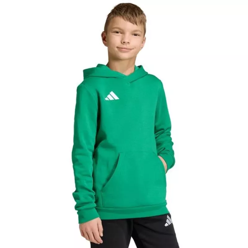 adidas Entrada 26 sudadera con capucha niños verde 140 cm