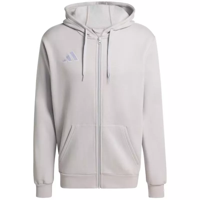 adidas Entrada 26 sudadera con capucha y cremallera completa hombre gris XL