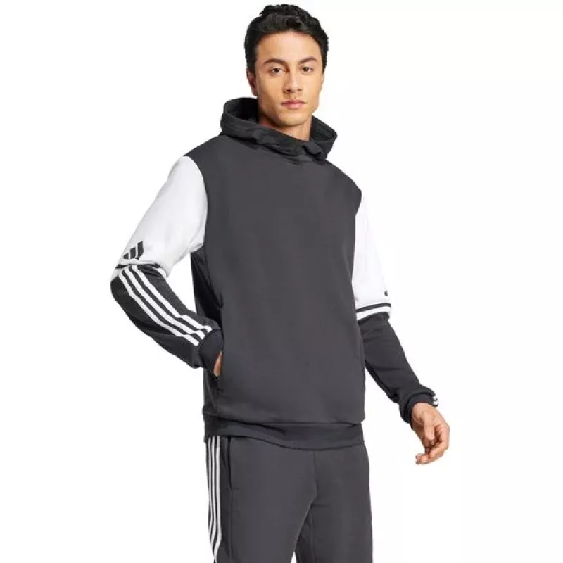 adidas Squadra 25 sudadera con capucha hombre negro/blanco 2XL
