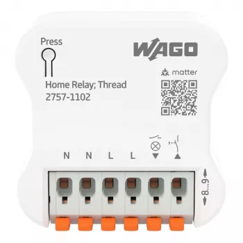 WAGO 2757-1102 relé doméstico, 1DI/1DO, 16 A, blanco
