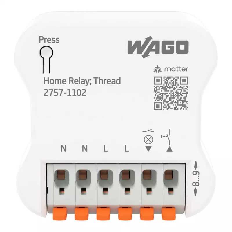 WAGO 2757-1102 relé doméstico, 1DI/1DO, 16 A, blanco