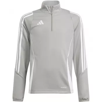 adidas Tiro 24 top de entrenamiento niños sudadera gris Four 140cm