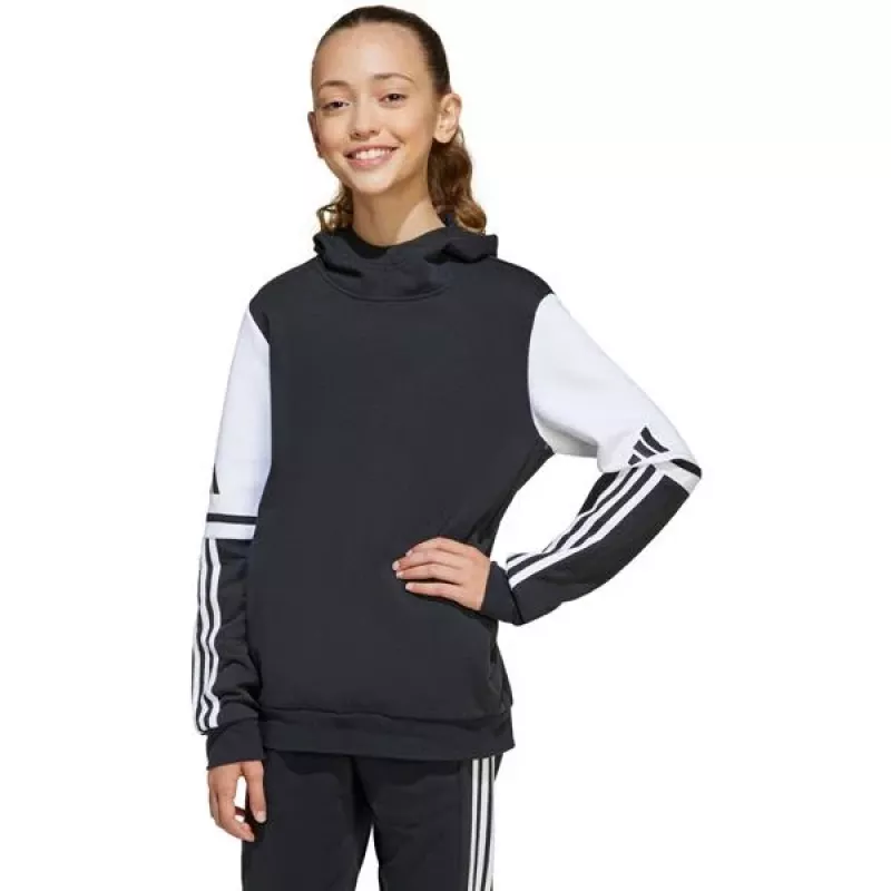 adidas Squadra 25 sudadera con capucha para niños negro 152cm