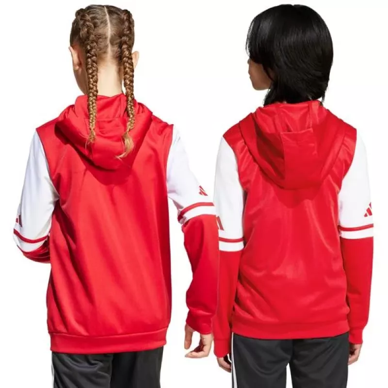 adidas Squadra 25 sudadera con capucha niños Rojo/Blanco 140cm