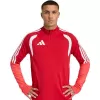 adidas Tiro 26 Competition top de entrenamiento hombre manga larga con cremallera de cuarto Rojo talla L