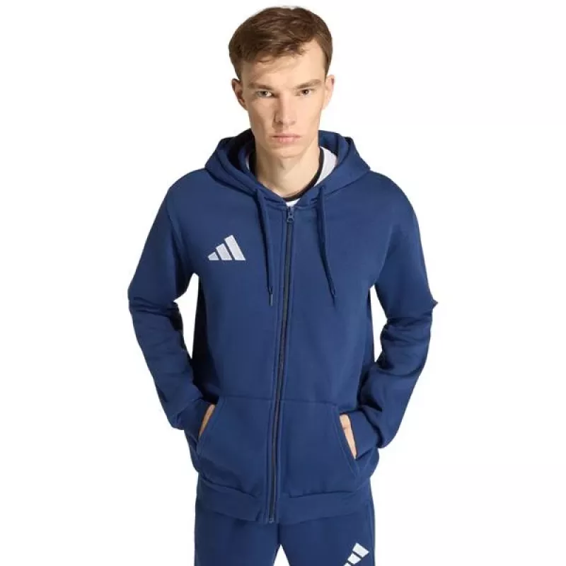 adidas hombre Entrada 26 sudadera con capucha y cremallera completa Navy M