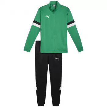 PUMA Team Rise chándal de hombre en verde pimienta y Puma Black, talla S