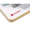 TONIES Mini estantería de suelo - casa 11003995 (rosa) - estantería de suelo rosa en forma de casa de MDF con 2 baldas, 3 compartimentos, para habitación infantil, habitación de bebé, certificada EN 71