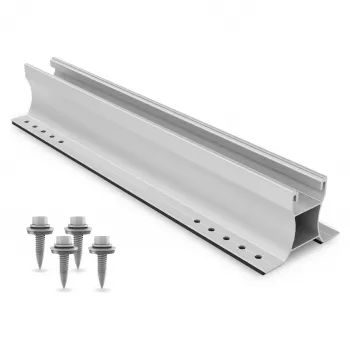 K2 Systems Home K2 2004596 MiniRail 60 Set - perfil de montaje solar de aluminio de 600 mm para tejados de chapa trapezoidal